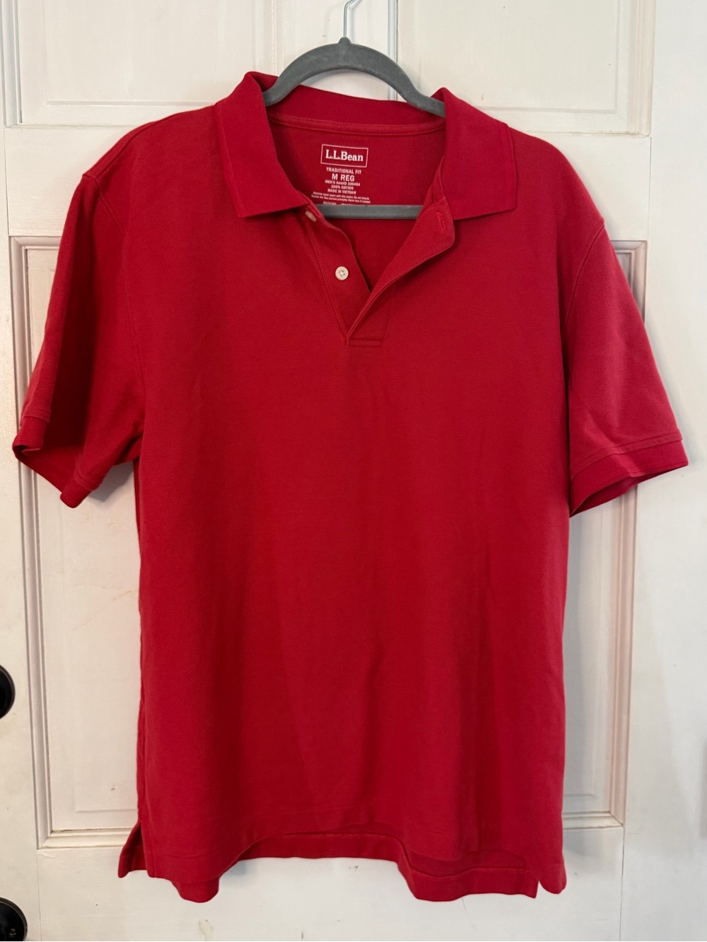 L.L. Bean Men’s Bright Red Short-Sleeve Polo